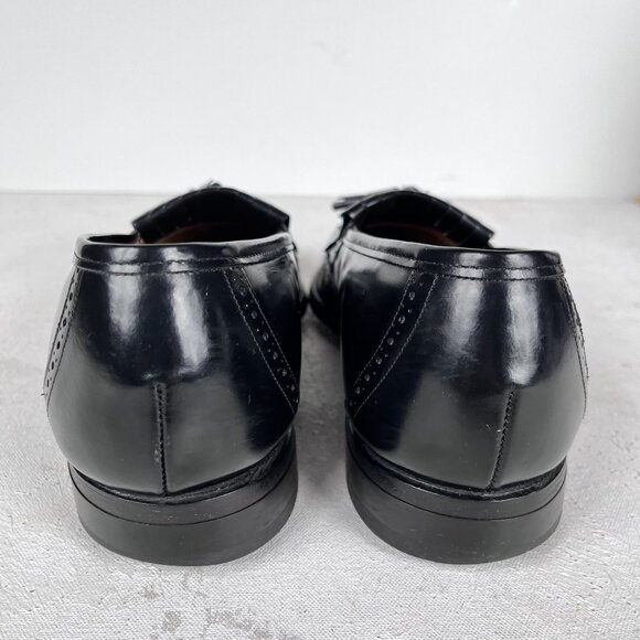 Johnston & Murphy Optima Leather Wingtip Black Tassel Dress Shoes 7.5 D/B main image 10